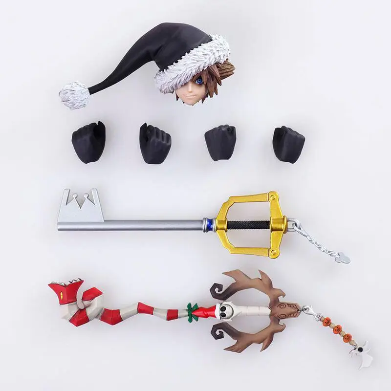Disney Kingdom Hearts II Bring Arts Sora Christmas Town Ver. figura 15cm termékfotó