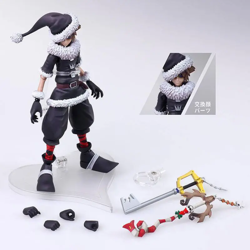 Disney Kingdom Hearts II Bring Arts Sora Christmas Town Ver. figura 15cm termékfotó