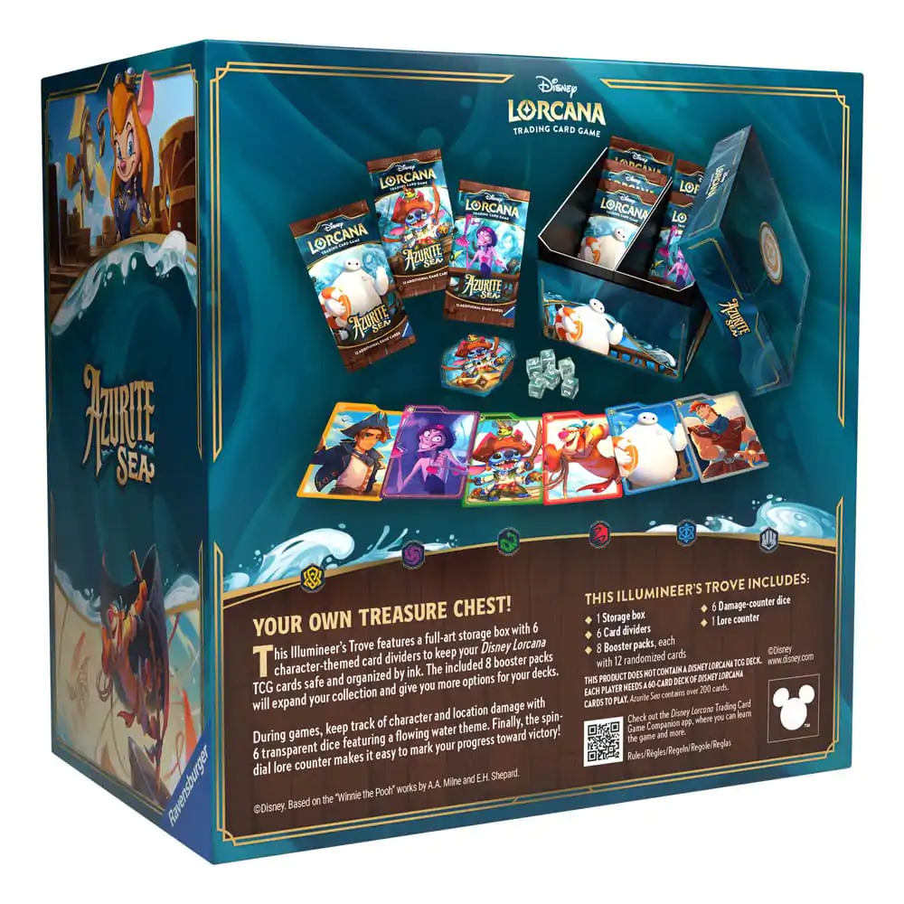 Disney Lorcana TCG Azurite Sea llumineer's Trove angol nyelvű termékfotó