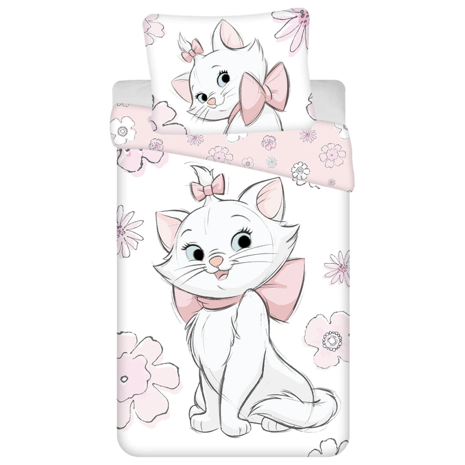 Disney Marie Flowers ágyneműhuzat termékfotó