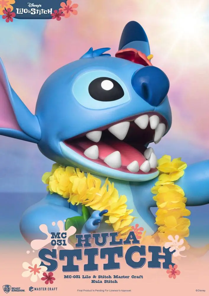 Disney Master Craft Hula Stitch szobor figura 38 cm termékfotó