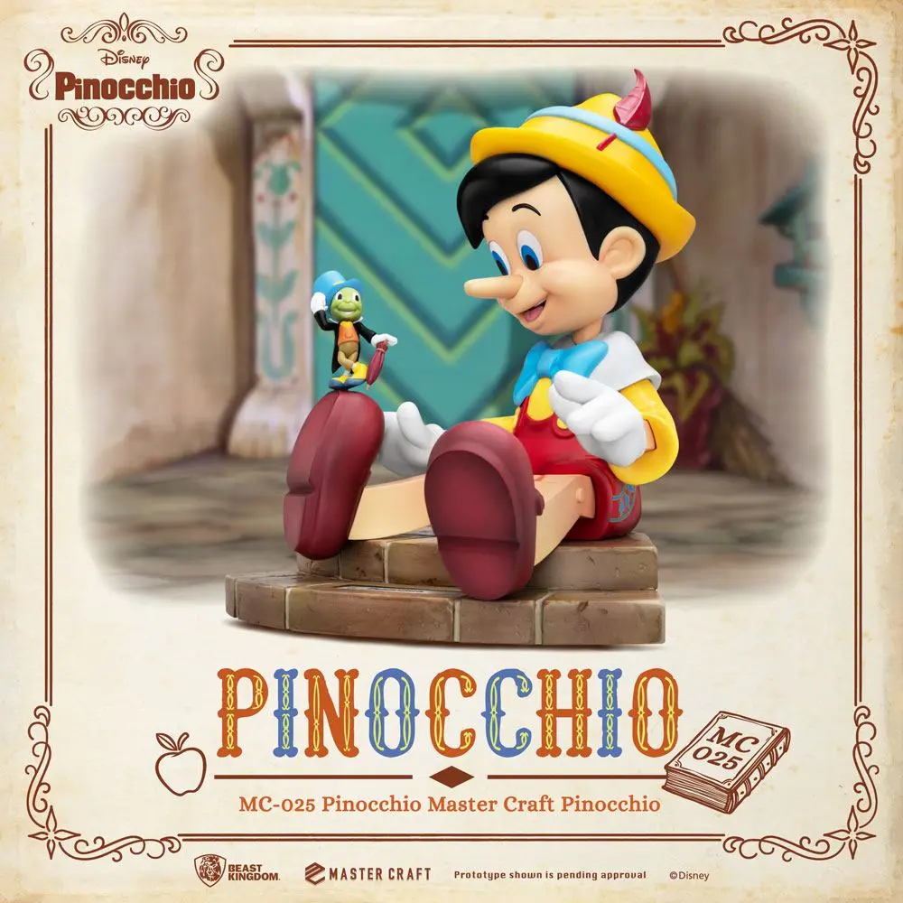 Disney Master Craft Pinocchio szobor figura 27 cm termékfotó