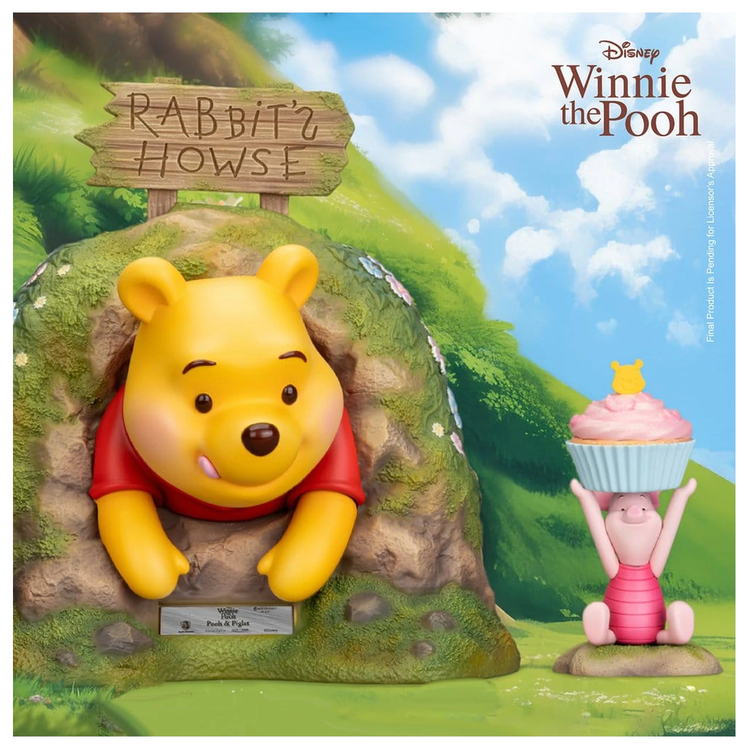 Disney Master Craft Pooh & Piglet szobor figura 33 cm termékfotó