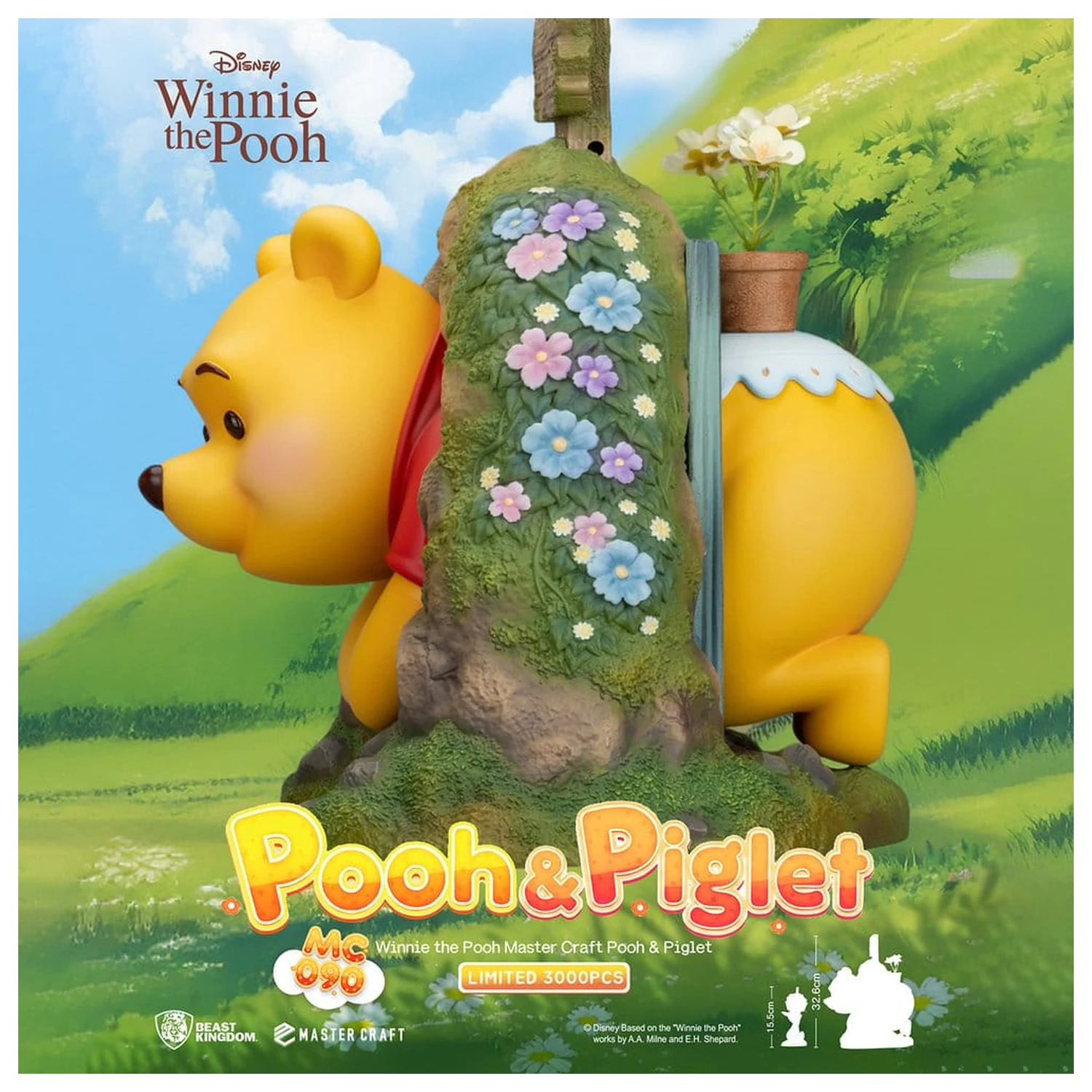 Disney Master Craft Pooh & Piglet szobor figura 33 cm termékfotó