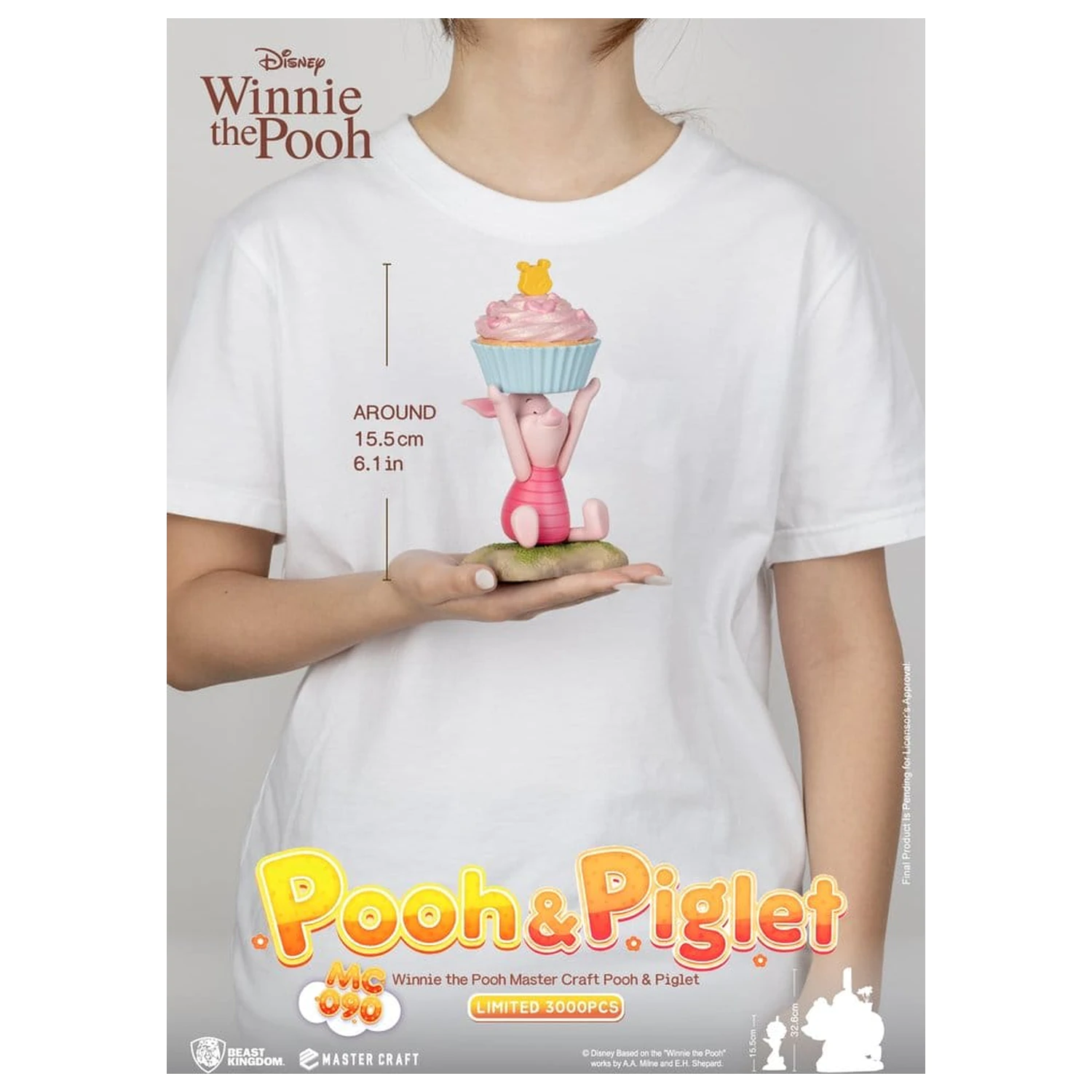 Disney Master Craft Pooh & Piglet szobor figura 33 cm termékfotó