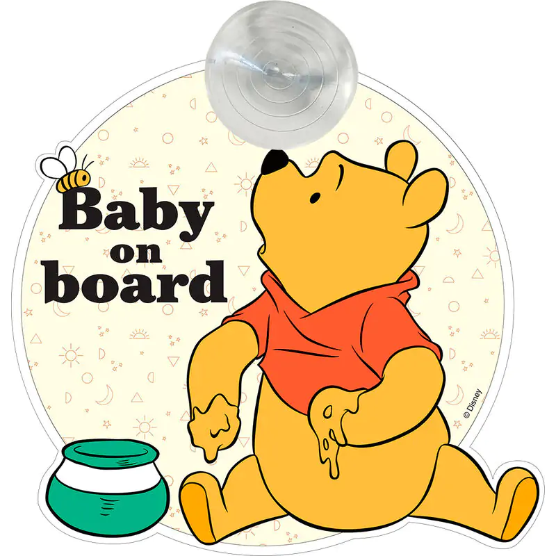 Disney Micimackó baby on board ablakra rögzíthető jelzés termékfotó
