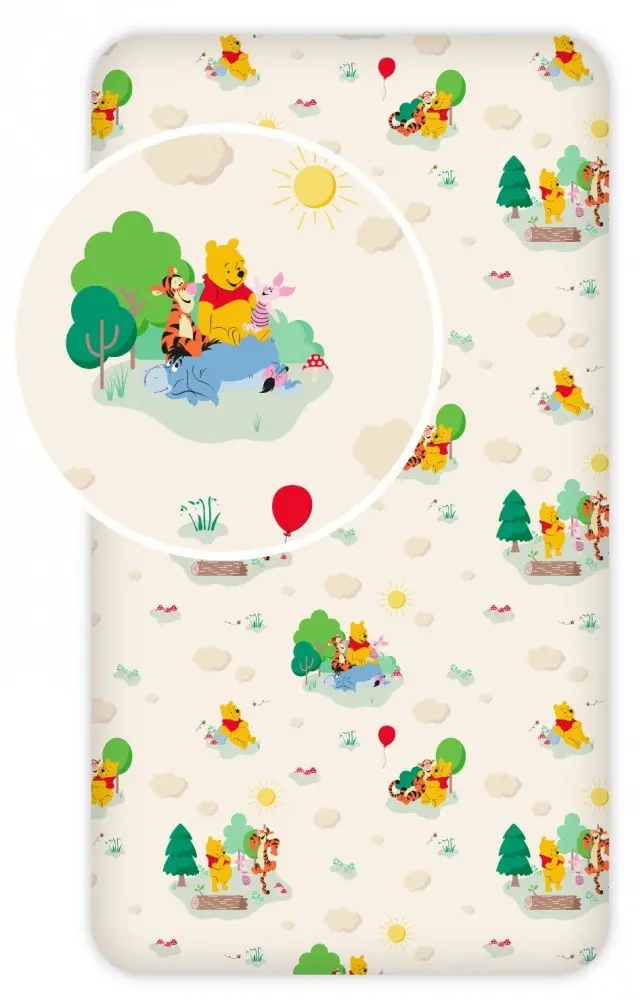 Disney Micimackó gumis lepedő 90*200 cm termékfotó