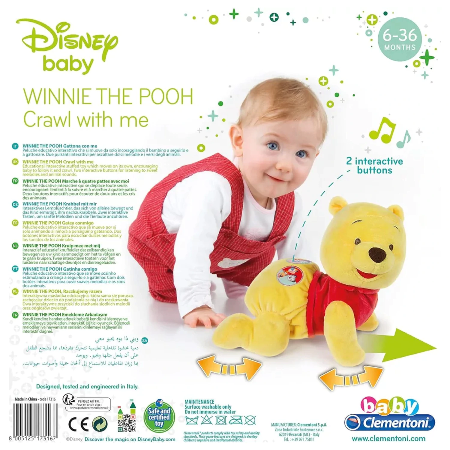 Disney Micimackó Happy interaktív mászó plüss figura termékfotó
