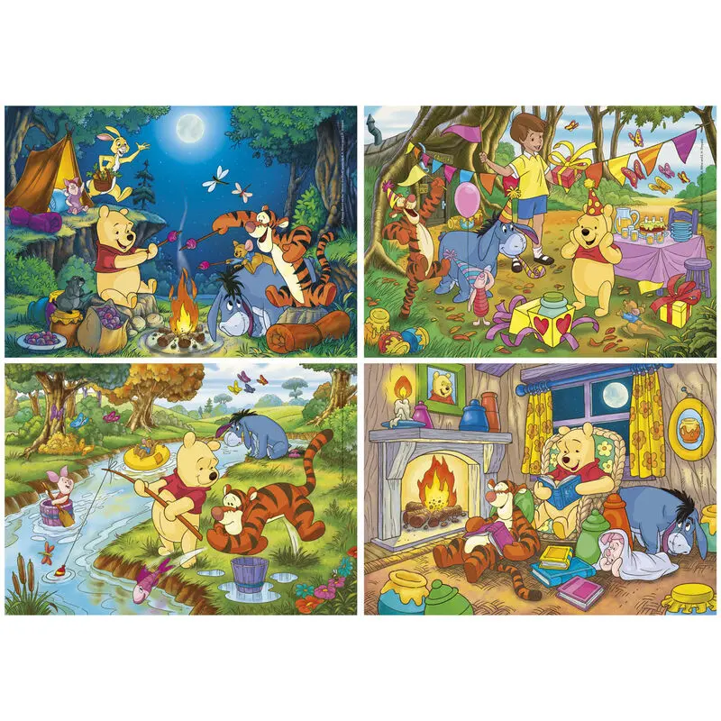 Disney Micimackó puzzle 2x20db 2x60db-os termékfotó