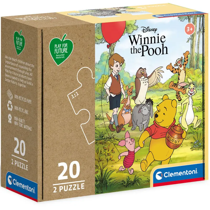 Disney Micimackó puzzle 2x20db-os termékfotó