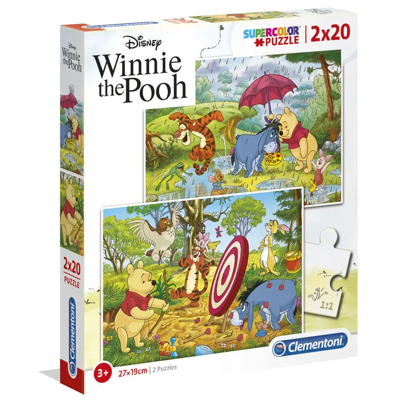 Disney Micimackó puzzle 2x20db-os termékfotó