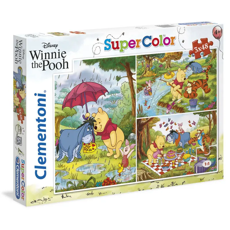 Disney Micimackó puzzle 3x48db-os termékfotó