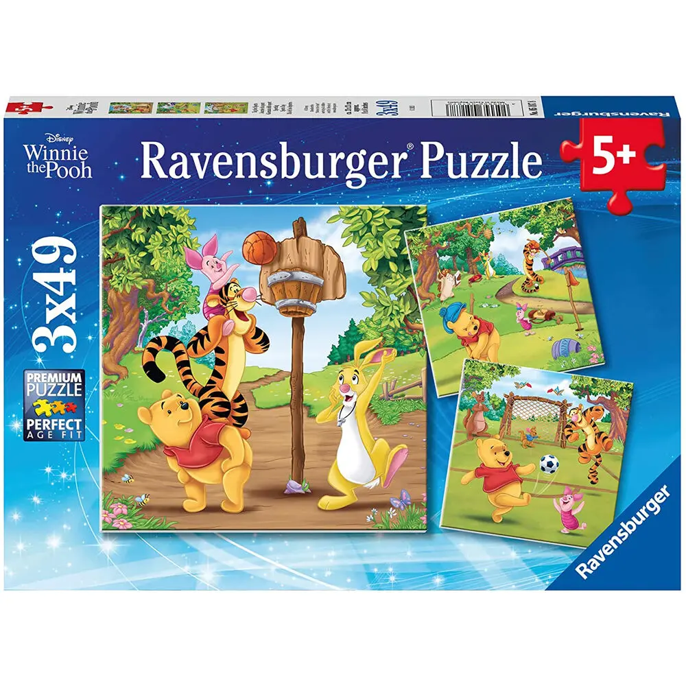 Disney Micimackó puzzle 3x49db-os termékfotó