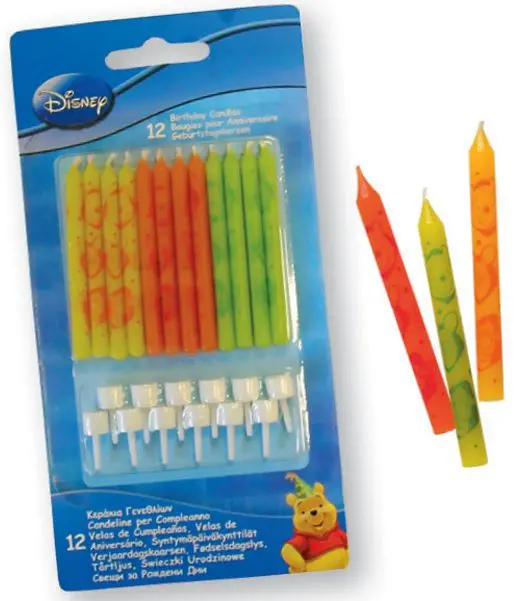 Disney Micimackó tortagyertya, gyertya szett 12 db-os termékfotó