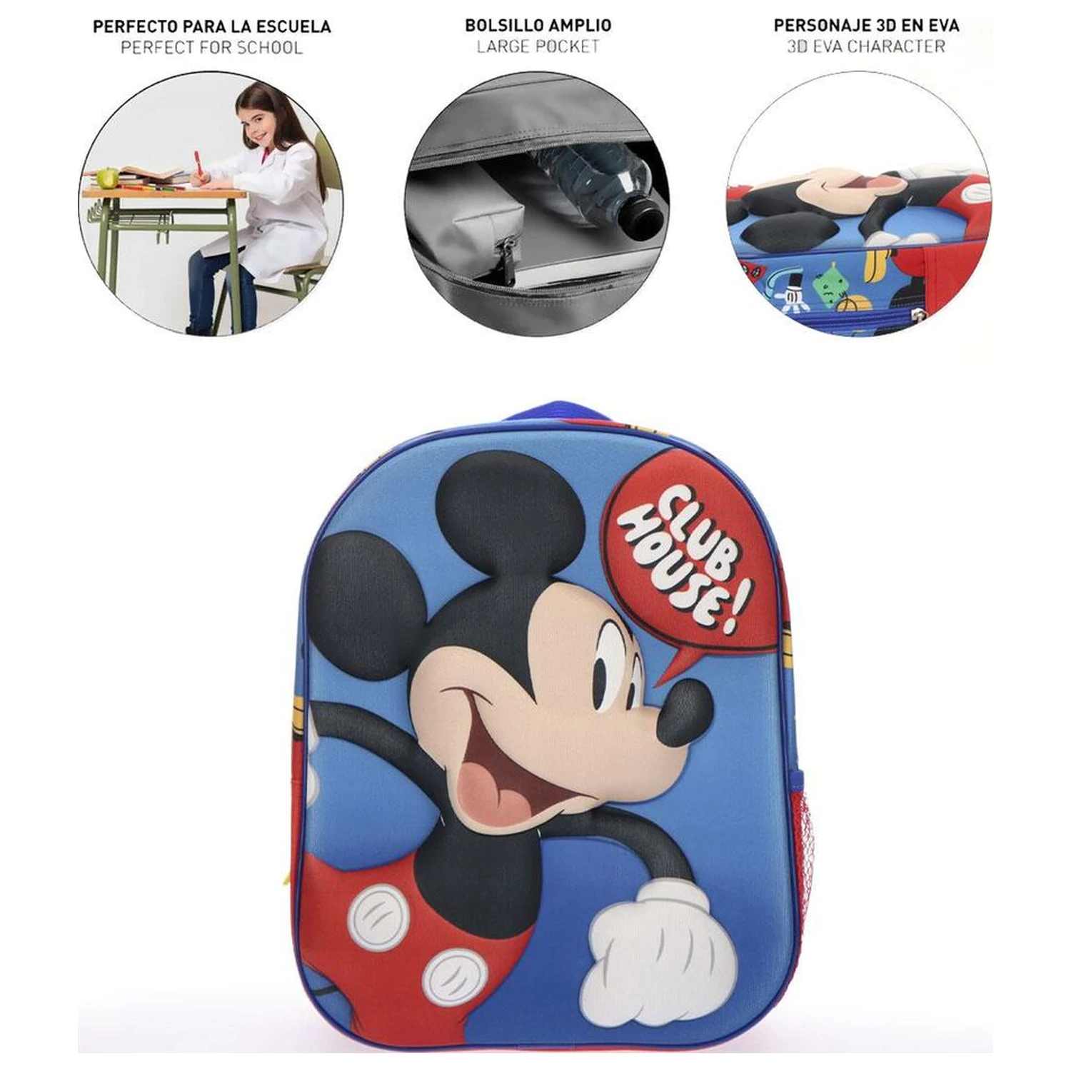 Disney Mickey 3D táska hátizsák 30cm termékfotó
