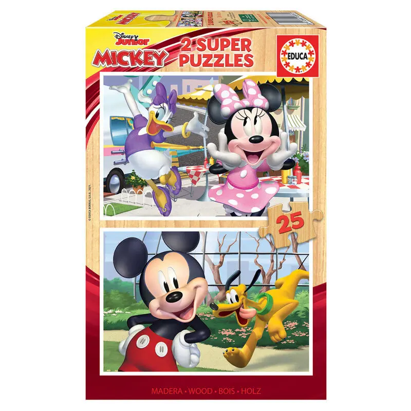 Disney Mickey and Friends fa puzzle 2x25db-os termékfotó