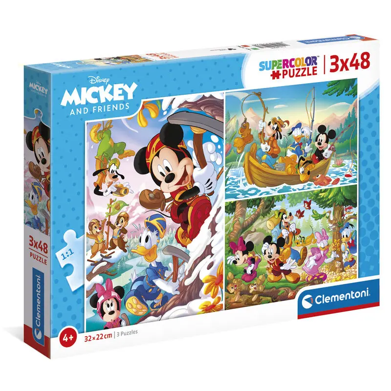 Disney Mickey and Friends puzzle 3x48db-os termékfotó