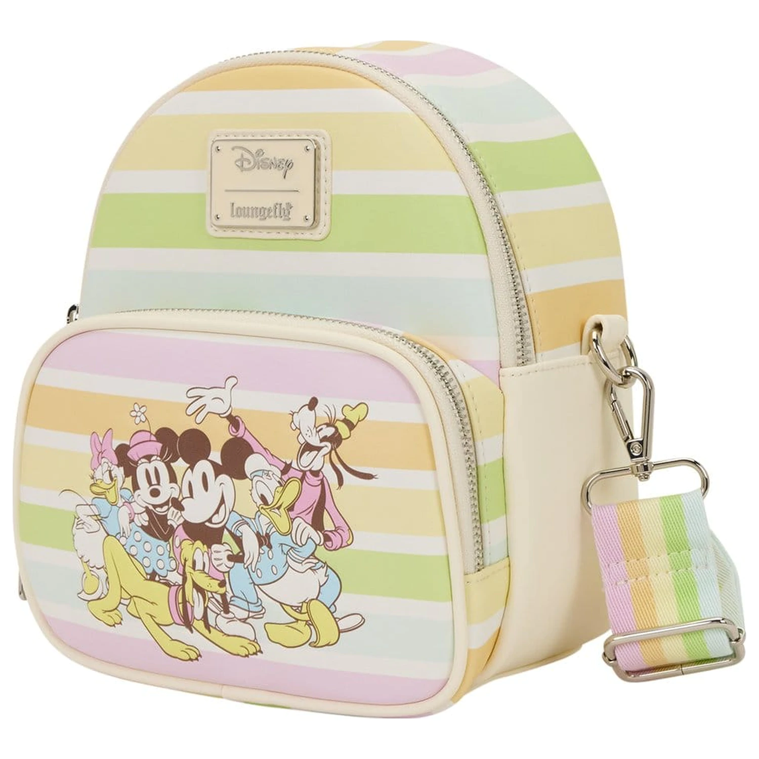 Disney Mickey and Friends Rainbow Stribes keresztpántos táska  termékfotó
