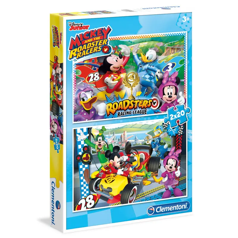 Disney Mickey and the Roadster Racers puzzle 2x20db-os termékfotó