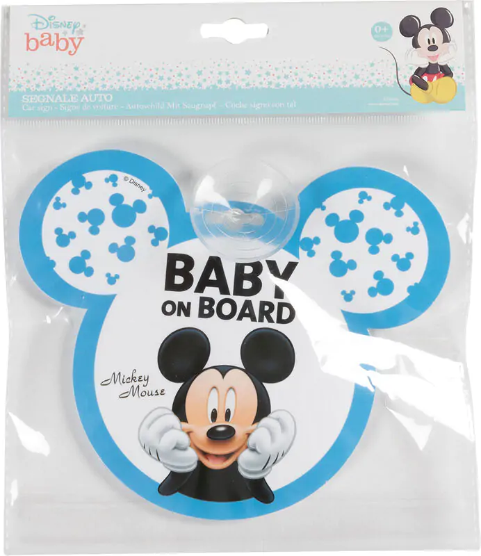 Disney Mickey baby on board ablakra rögzíthető jelzés termékfotó