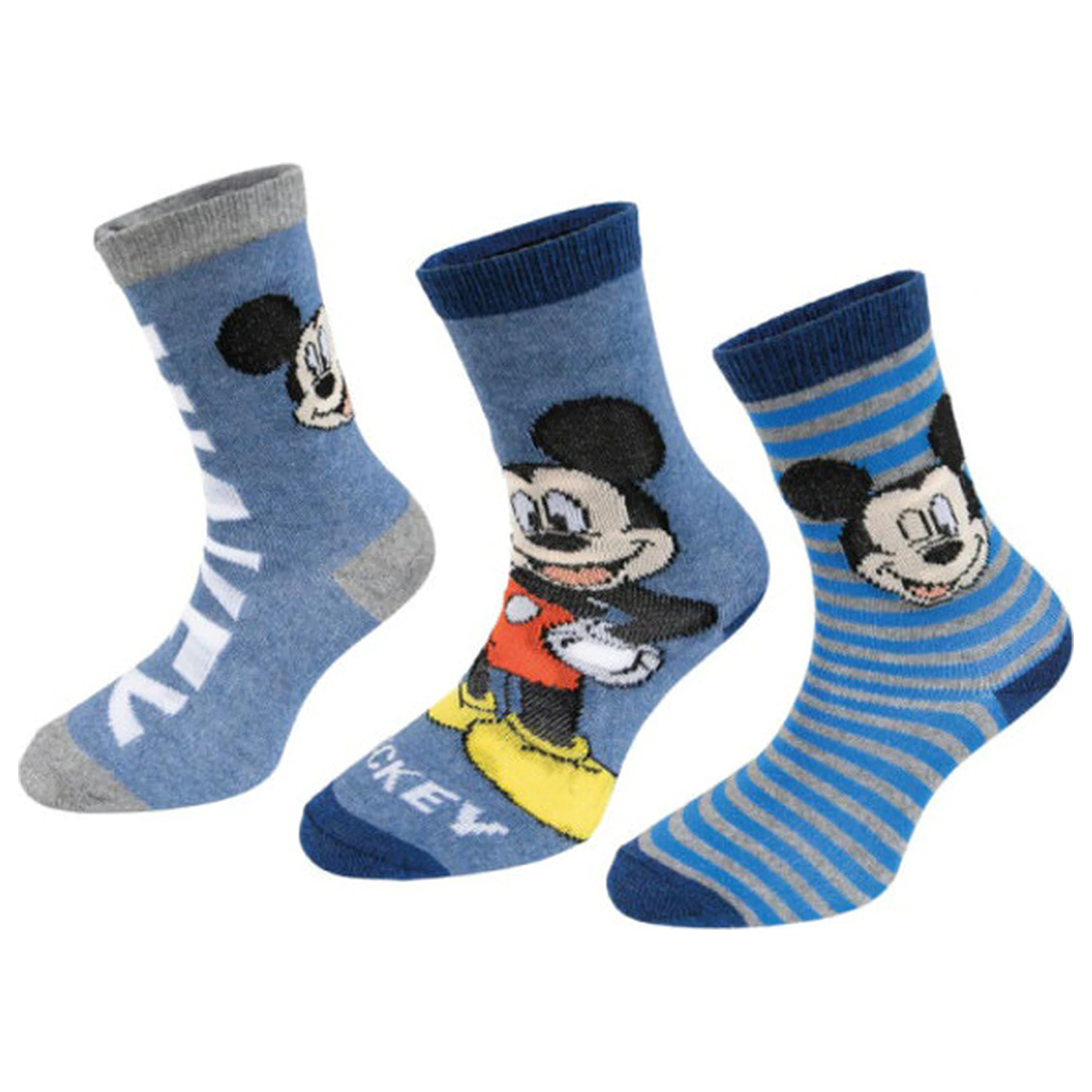 Disney Mickey Blue Stripe gyerek zokni 31/34 termékfotó