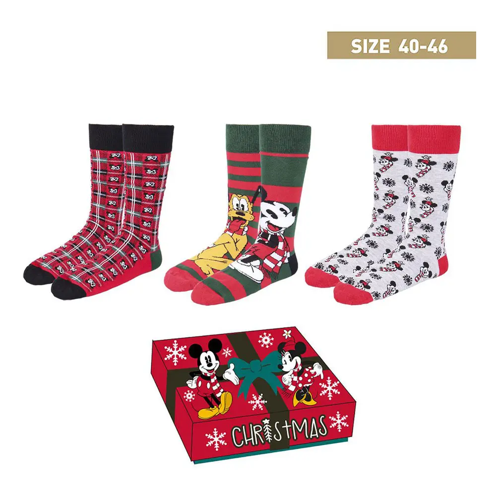 Disney Mickey Christmas Collection zokni csomag 40-46 termékfotó