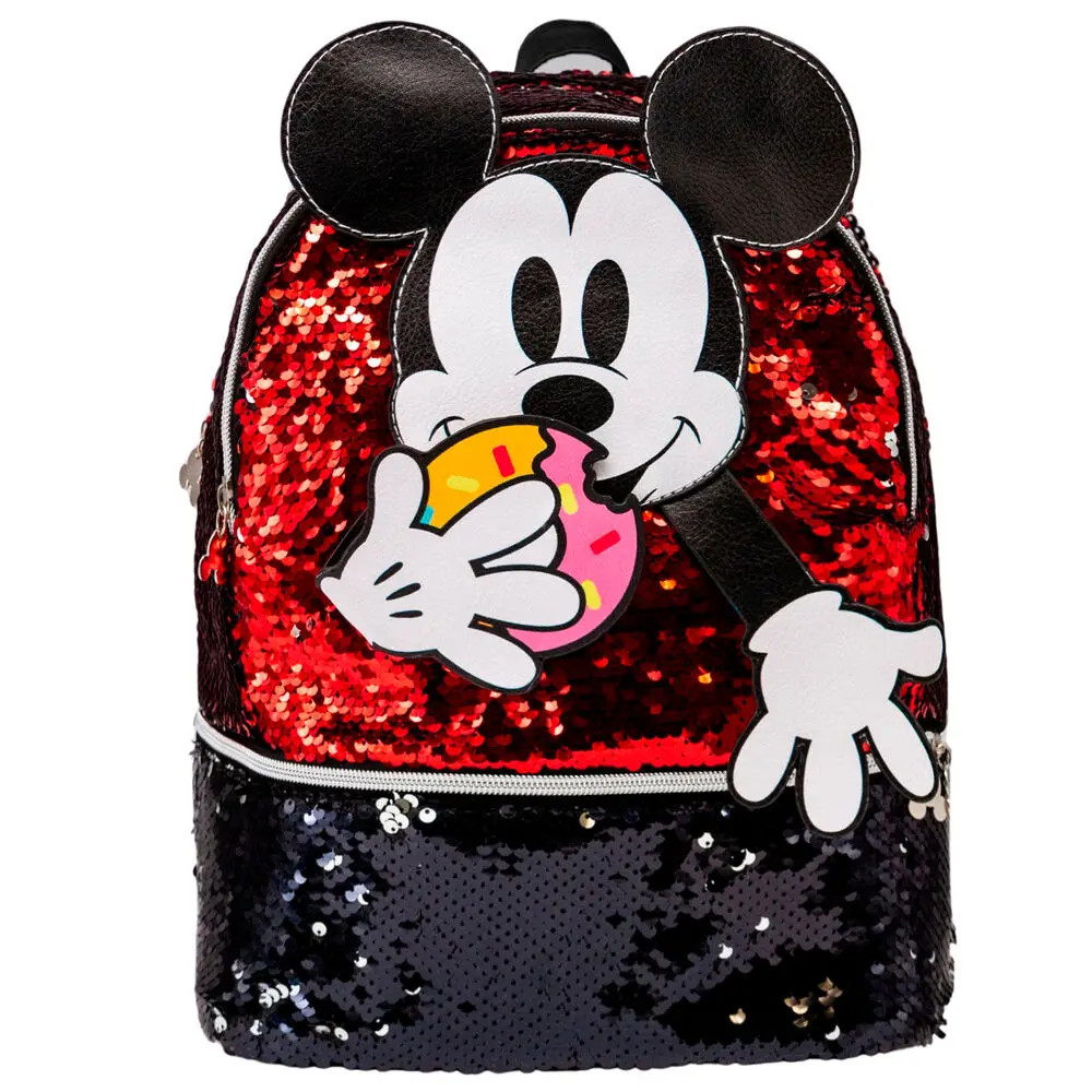 Disney Mickey Donut flitteres táska hátizsák 32cm termékfotó