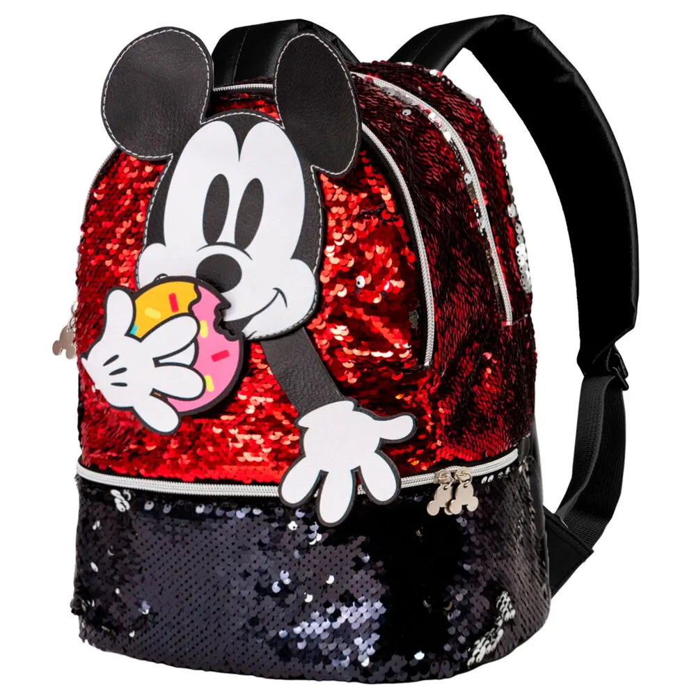 Disney Mickey Donut flitteres táska hátizsák 32cm termékfotó