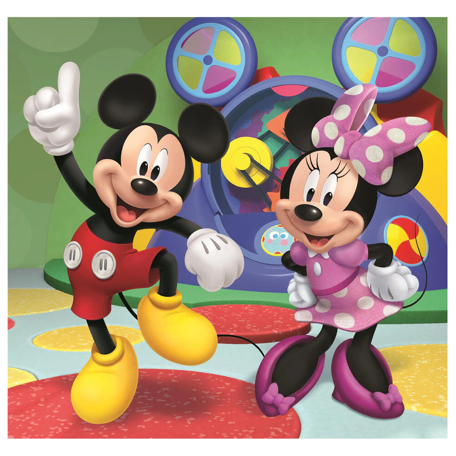 Disney Mickey egér Club House puzzle 3x48db-os termékfotó