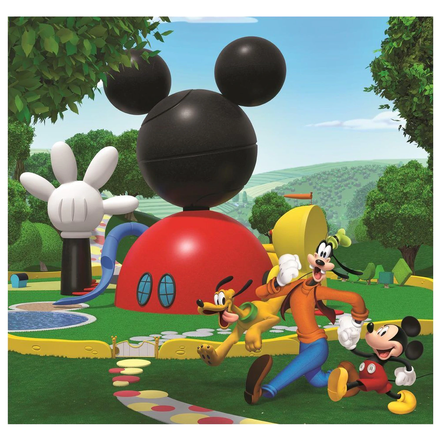 Disney Mickey egér Club House puzzle 3x48db-os termékfotó