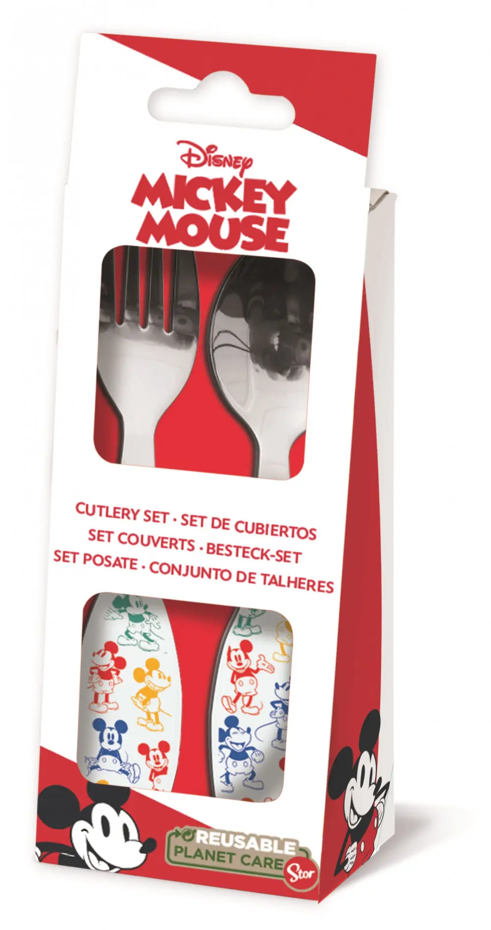 Disney Mickey fém evőeszköz készlet - 2 darabos termékfotó