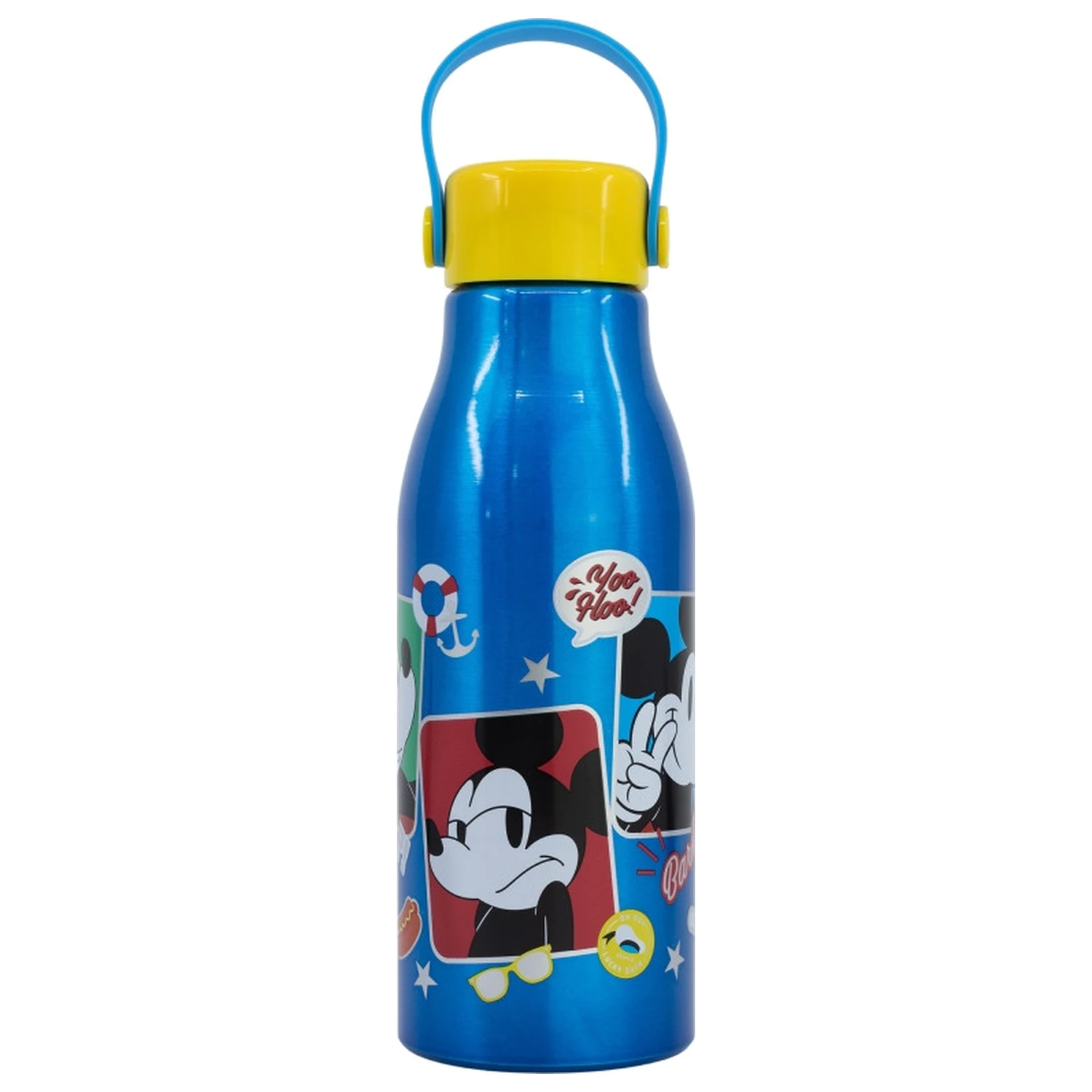 Disney Mickey Fun-Tastic Flexi alumínium kulacs csavaros kupakkal, akasztóval 760 ml termékfotó