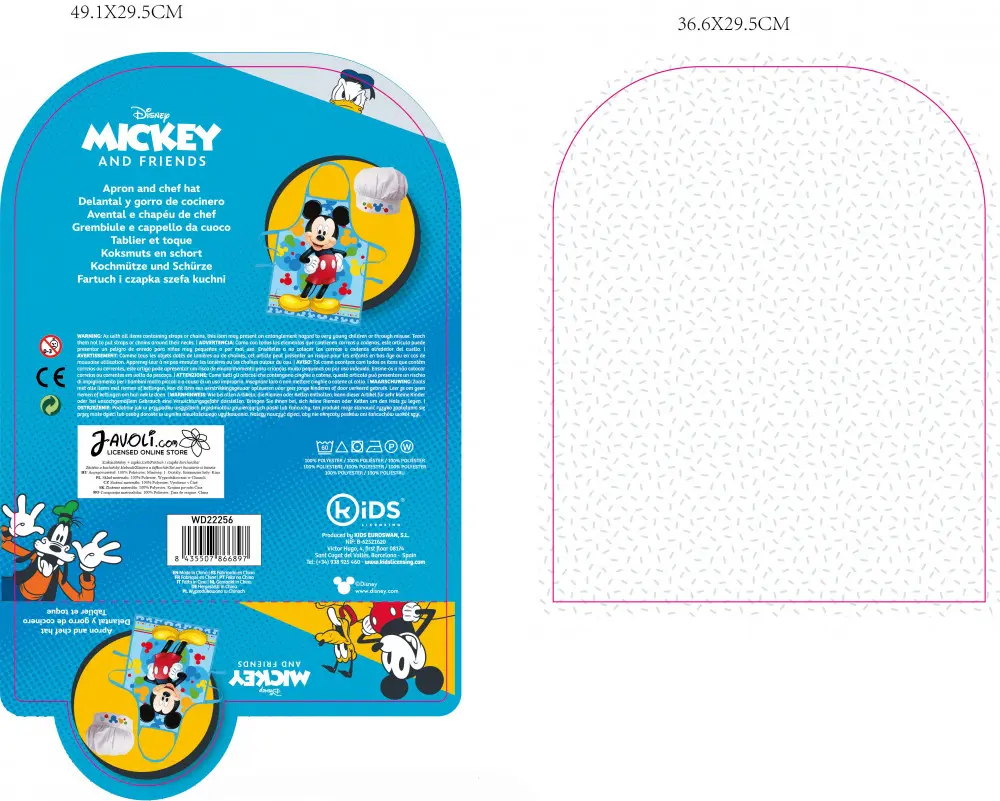 Disney Mickey gyerek kötény 2 darabos szett termékfotó