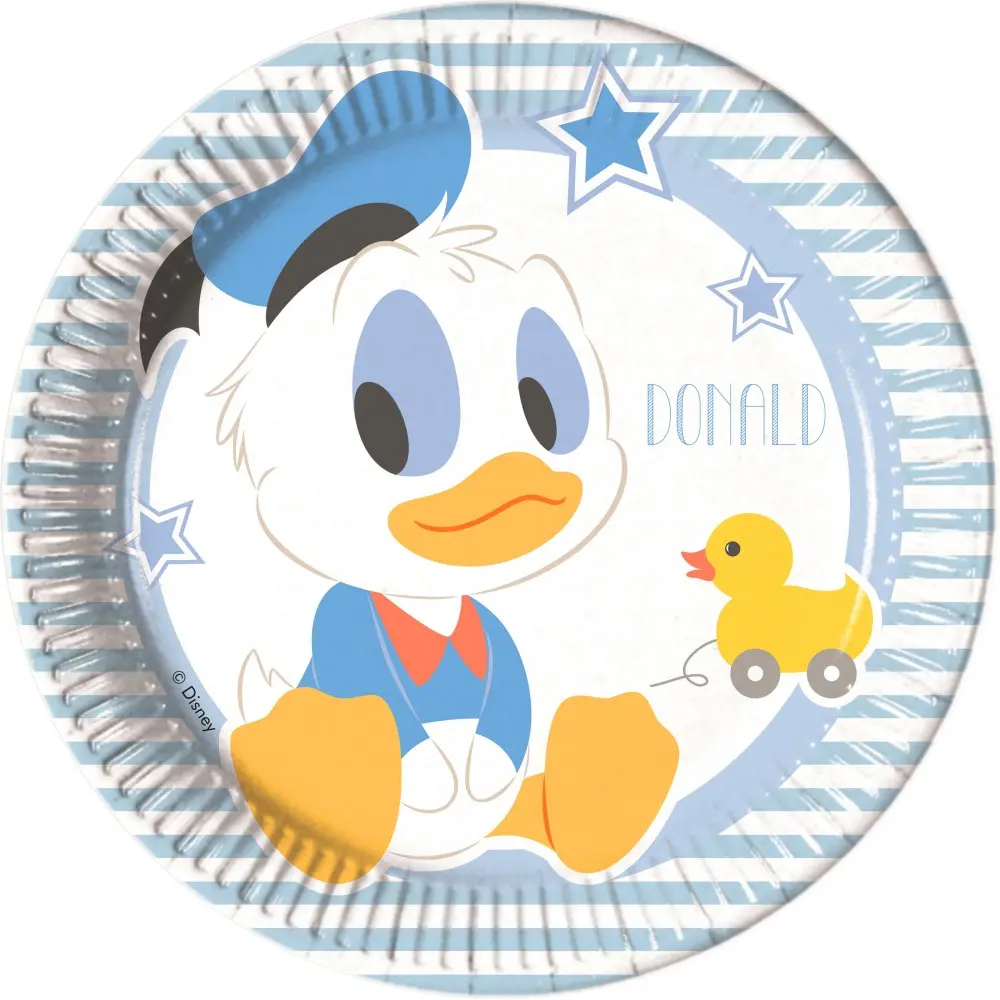 Disney Mickey Infant , Donald Papírtányér 8 db-os 19,5 cm termékfotó