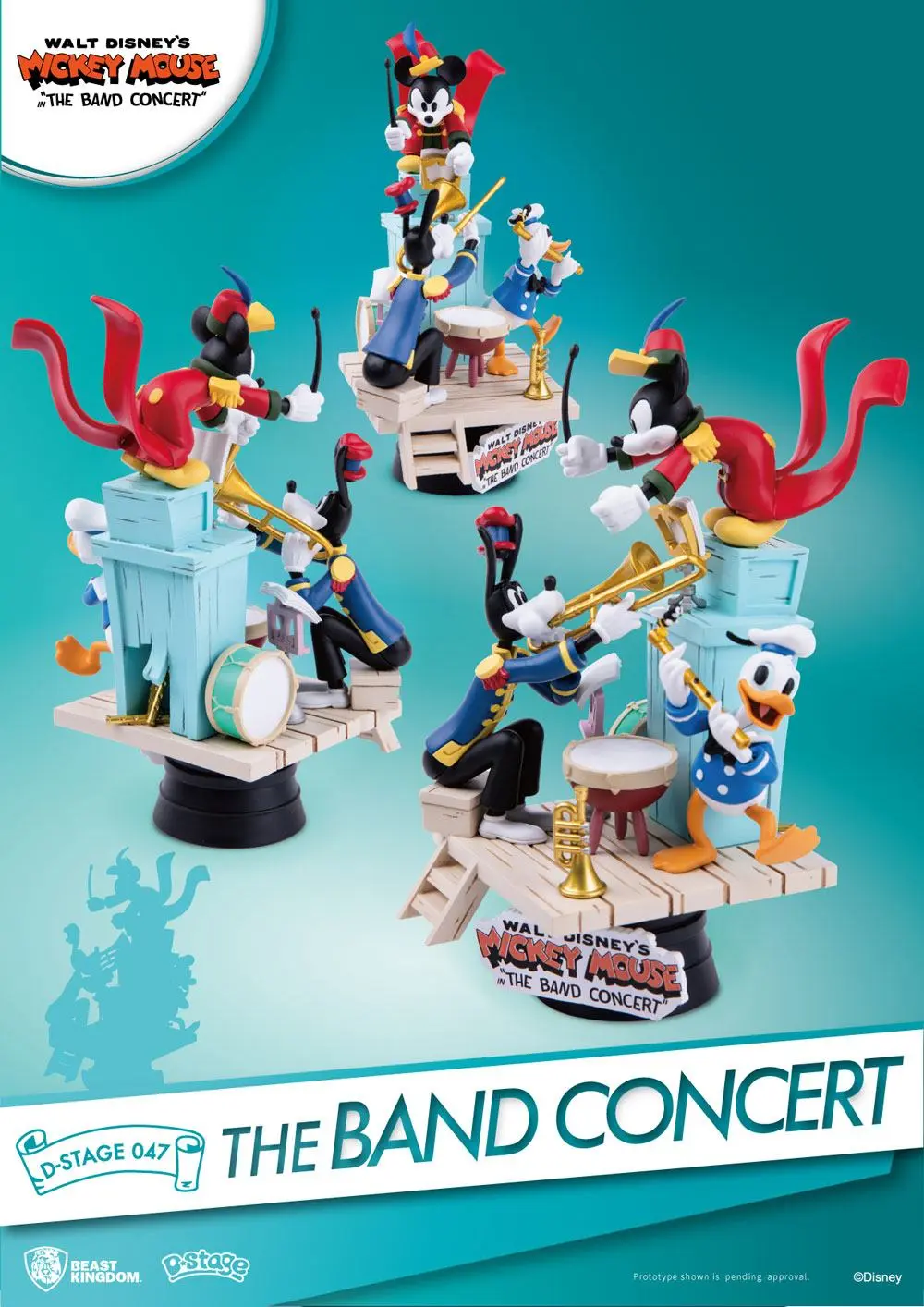 Disney Mickey Mouse D-Stage The Band Concert PVC Dioráma szobor 15 cm termékfotó