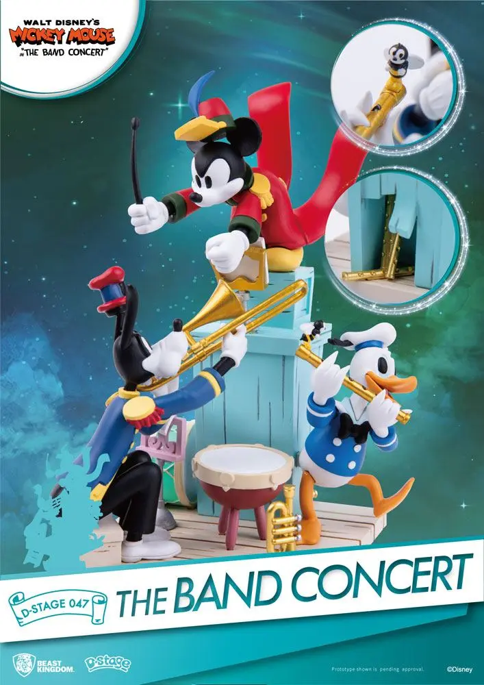 Disney Mickey Mouse D-Stage The Band Concert PVC Dioráma szobor 15 cm termékfotó