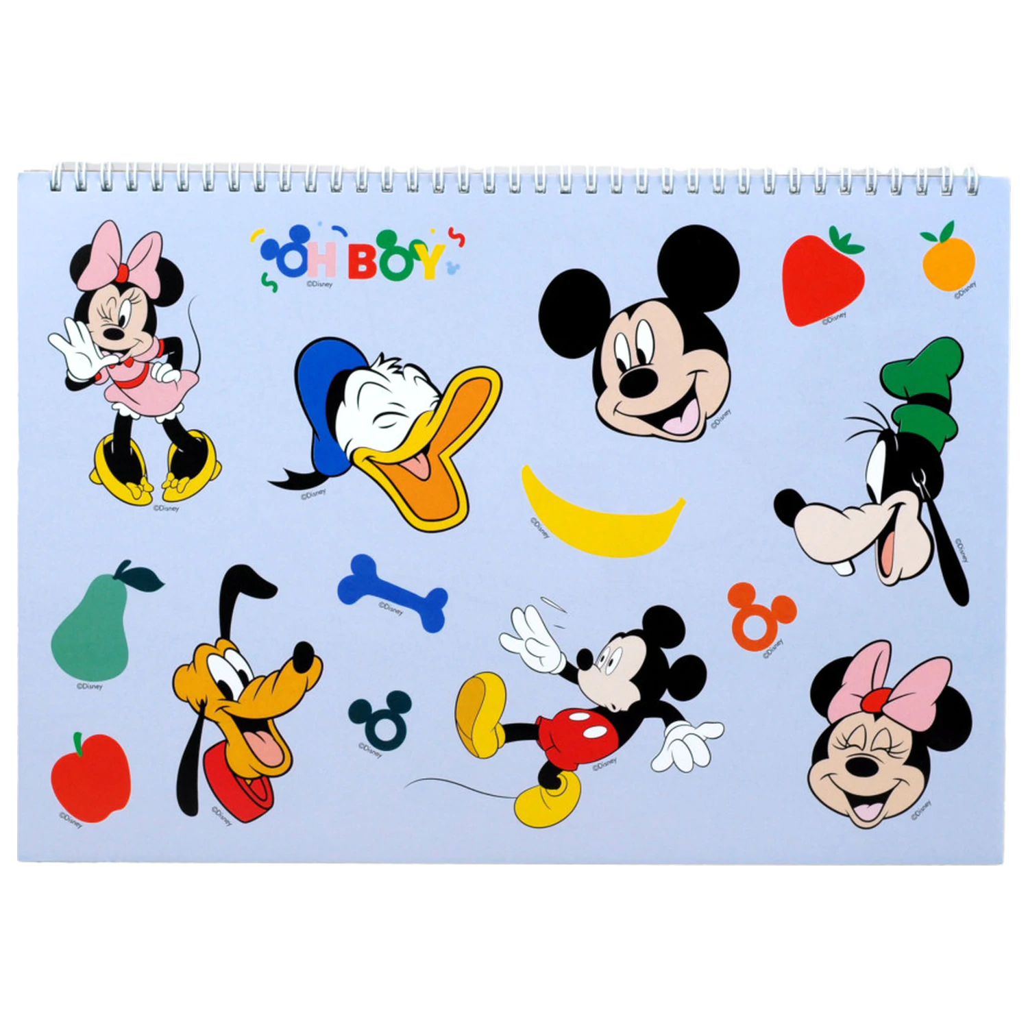 Disney Mickey Oh Boy A/4 spirál vázlatfüzet 40 lapos matricával termékfotó
