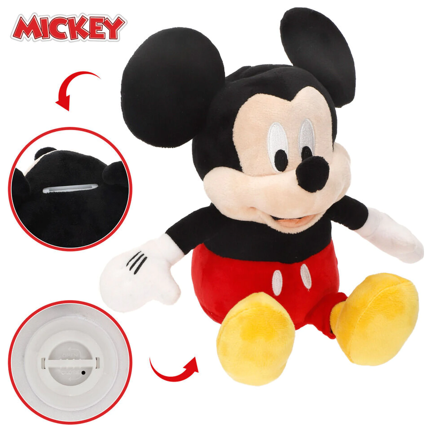 Disney Mickey plüss persely 20cm termékfotó