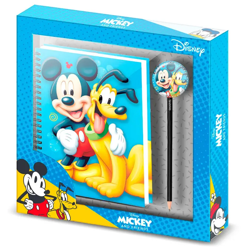 Disney Mickey Pluto csomag jegyzetfüzet + ceruza termékfotó