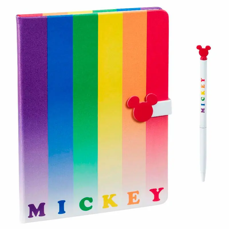 Disney Mickey Rainbow csomag jegyzetfüzet és toll termékfotó