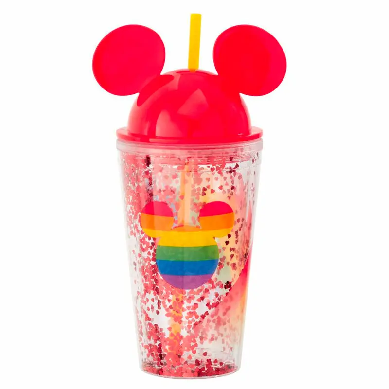 Disney Mickey Rainbow pohár tetővel és szívószállal termékfotó