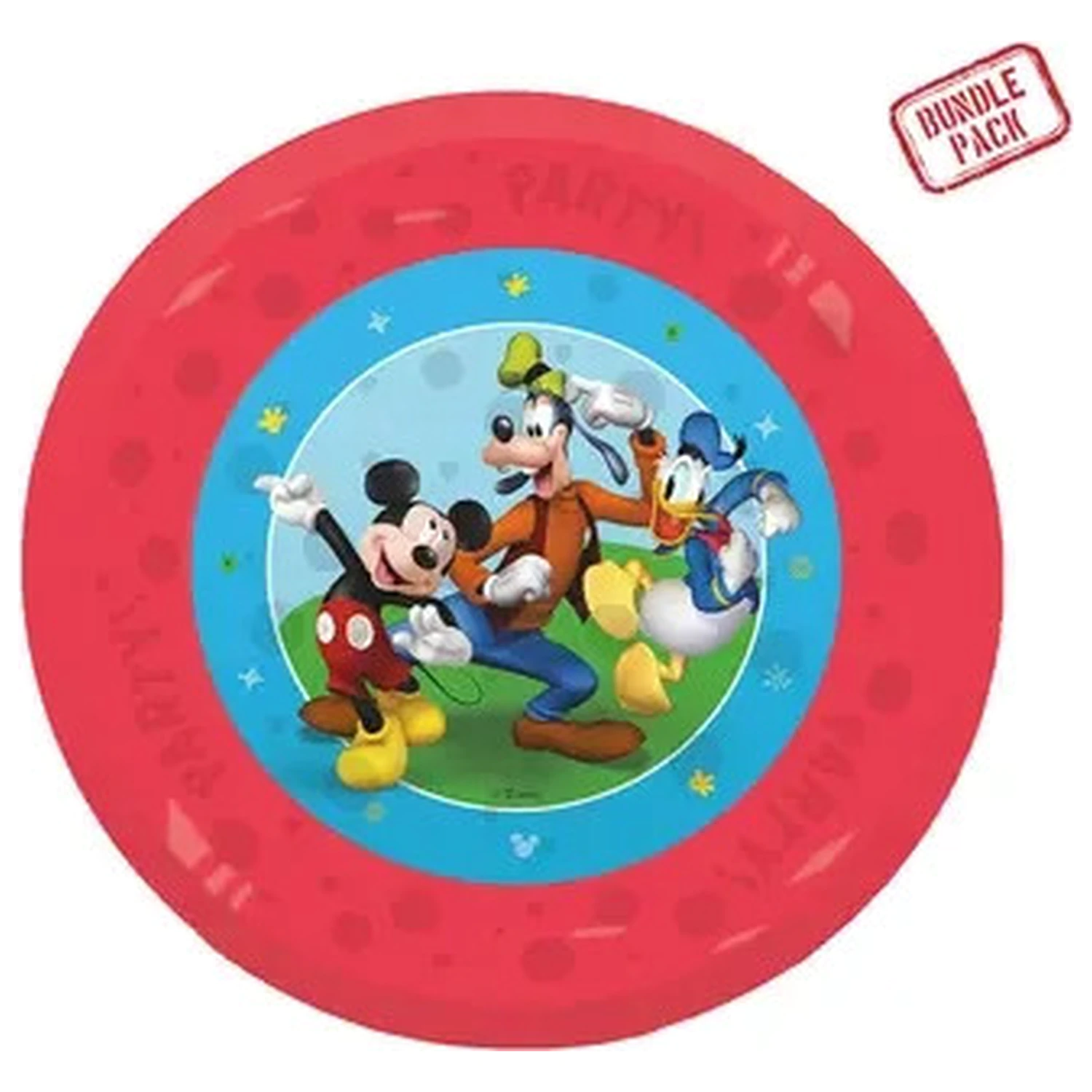 Disney Mickey Rock the House micro prémium műanyag lapostányér 4 db-os szett 21 cm termékfotó