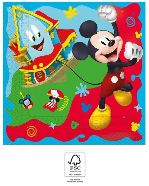 Disney Mickey Rock the House szalvéta 20 db-os 33x33 cm FSC termékfotó