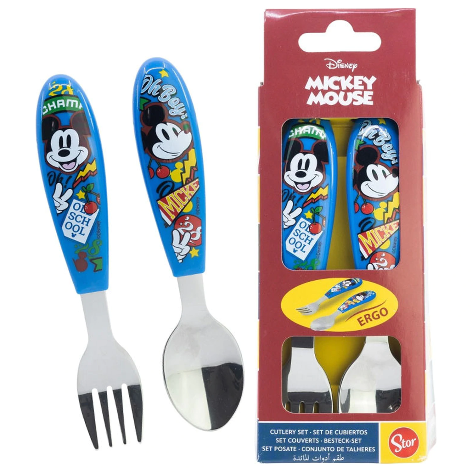 Disney Mickey True Champions fém ergo evőeszköz készlet - 2 darabos termékfotó