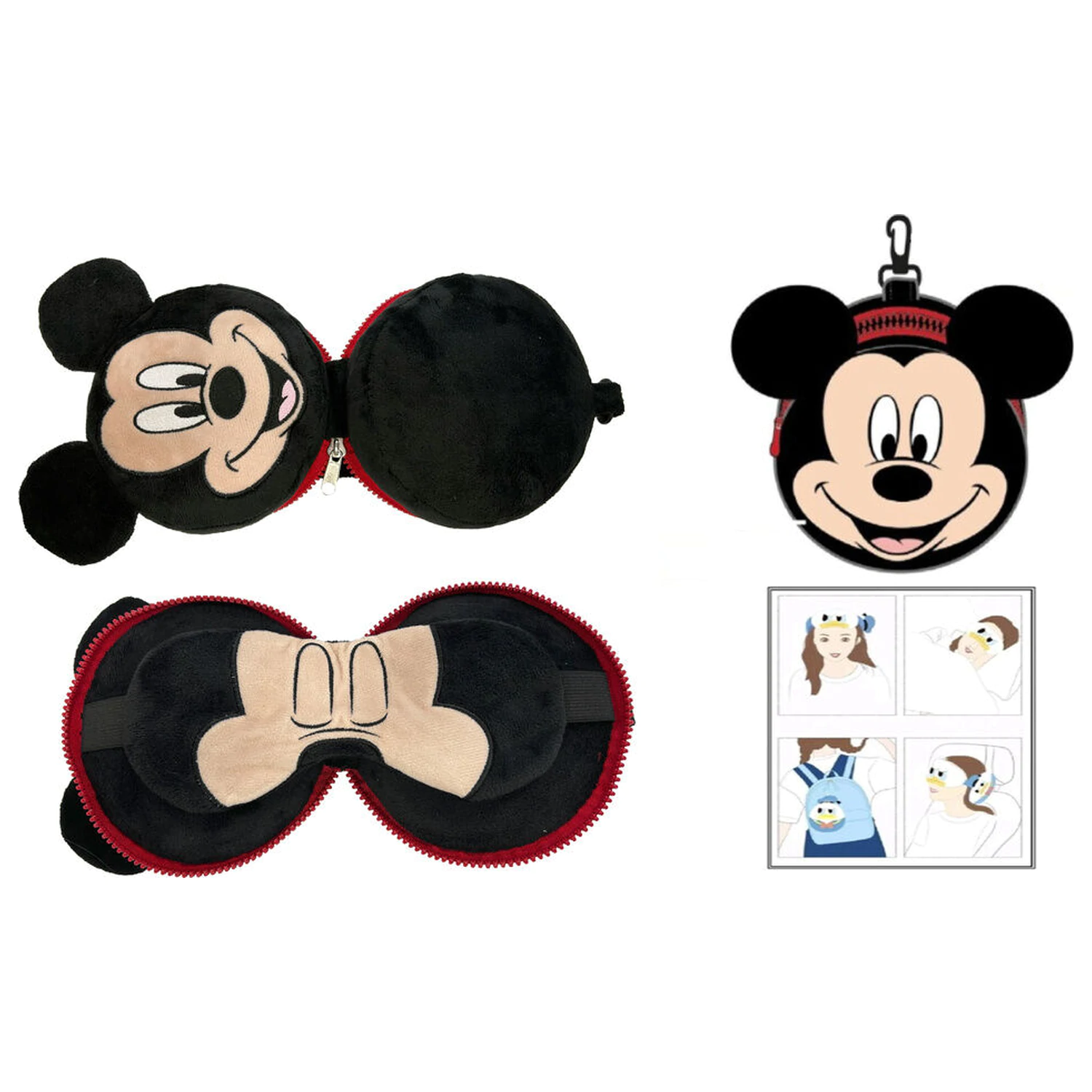 Disney Mickey utazópárna és alvó maszk termékfotó