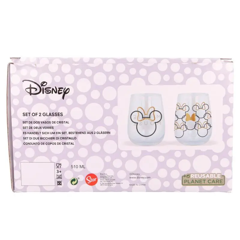 Disney Minnie 2db-os üvegpohár bögre termékfotó