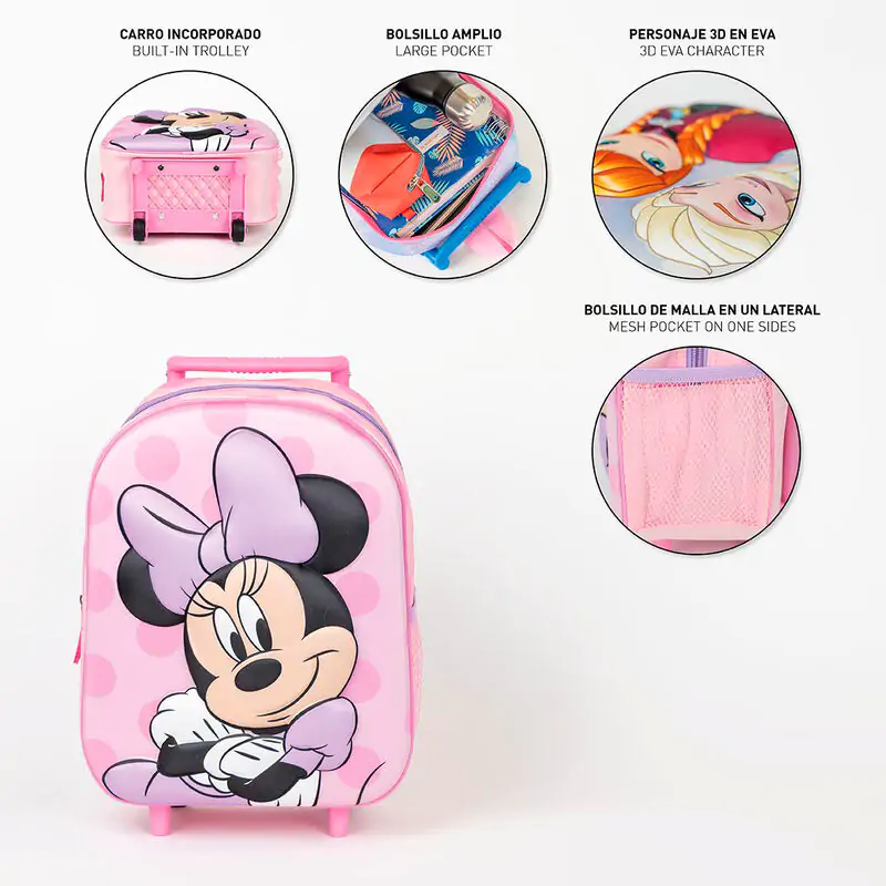 Disney Minnie 3D gurulós táska 31cm termékfotó