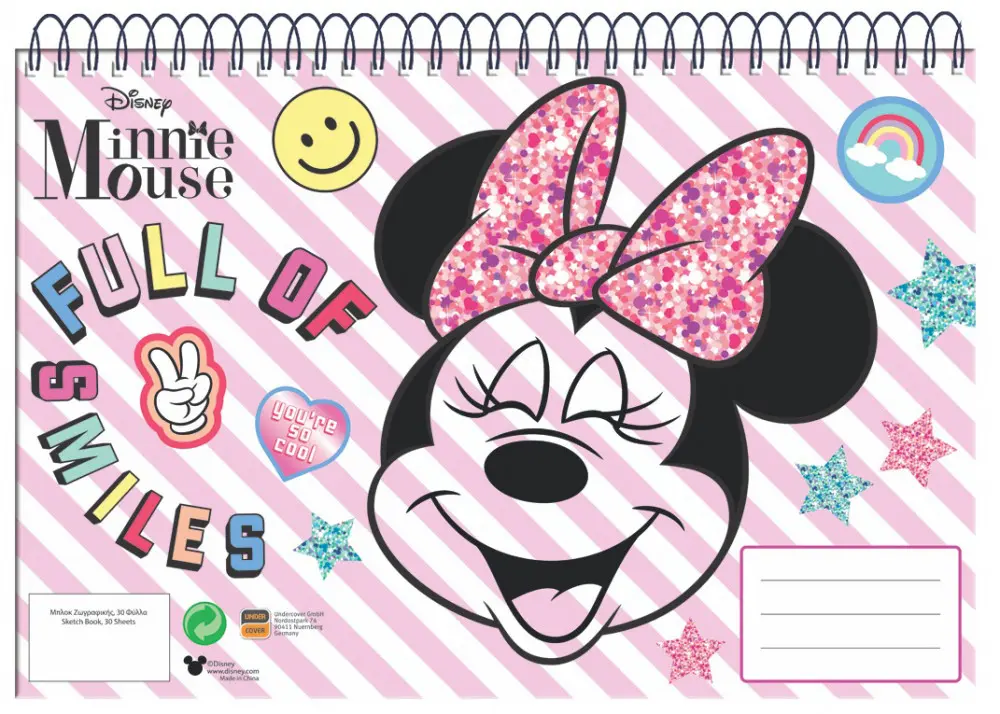 Disney Minnie A/4 spirál vázlatfüzet 30 lapos termékfotó