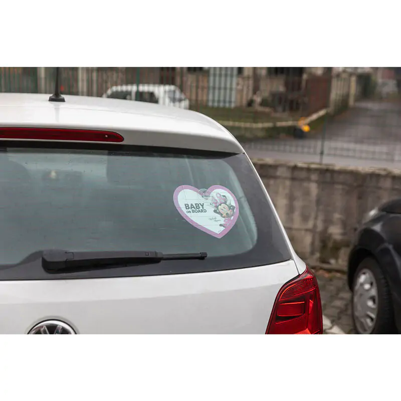 Disney Minnie baby on board ablakra rögzíthető jelzés termékfotó