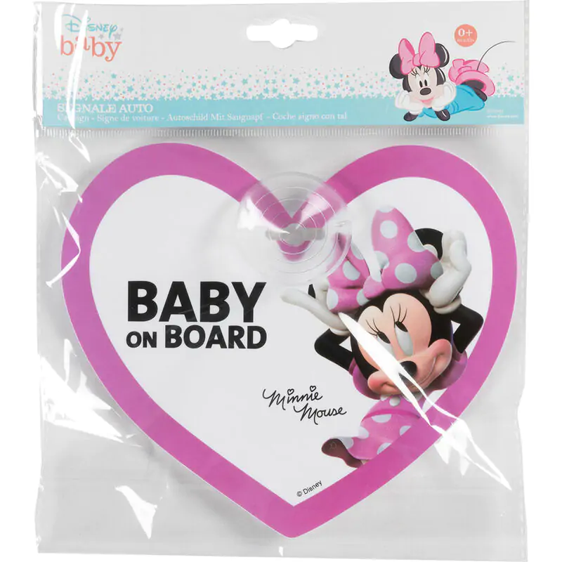 Disney Minnie baby on board ablakra rögzíthető jelzés termékfotó